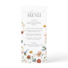 Elegant Garden Flowers Watercolor Bridal Shower