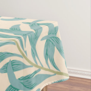 Elegant Garden Leaves Tablecloth