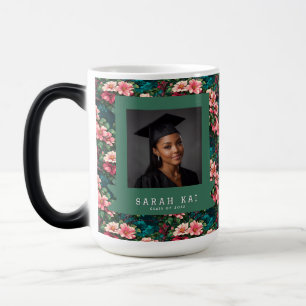 Elegant Gardenias Floral College Grad Magic Mug