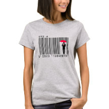 Elegant Gentleman Man Holding an Umbrella Barcode