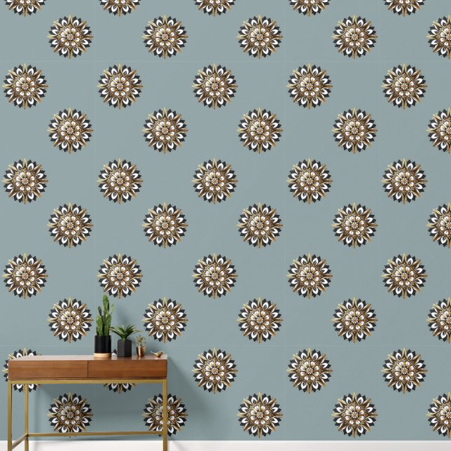 Elegant Geometric Design Custom Wallpaper (Hallway)