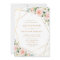 elegant geometric frame blush pink floral wedding
