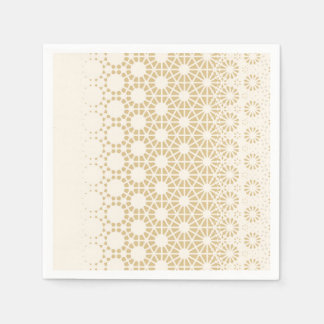 Elegant Geometric Gold Baby Shower Napkins