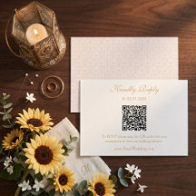 Elegant Geometric Ornamental QR Code Wedding