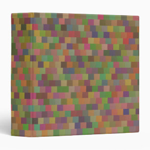Elegant Geometric Pattern Pastel Square Overlay Binder