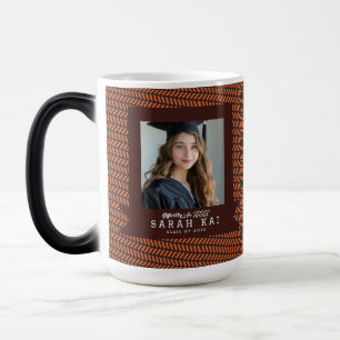 Elegant Geometric Print Graduate Magic Mug
