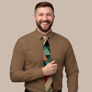 Elegant Geometric Tie with Triangles