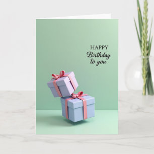 Elegant Gift Birthday Card