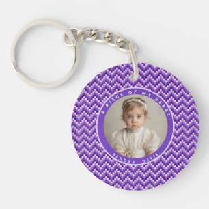 Elegant Gift Ideas For Women Stripe Pattern Keychain