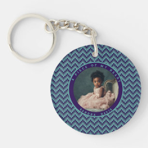 Elegant Gift Ideas Stripe Pattern Keychain