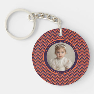 Elegant Gifts For Father Stripe Pattern Keychain