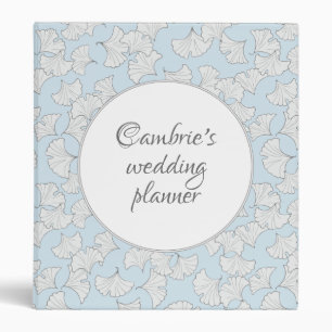 Elegant ginkgo leaves with custom background colou binder