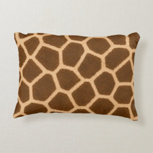 Elegant Giraffe Pattern Premium Quality Accent Pillow