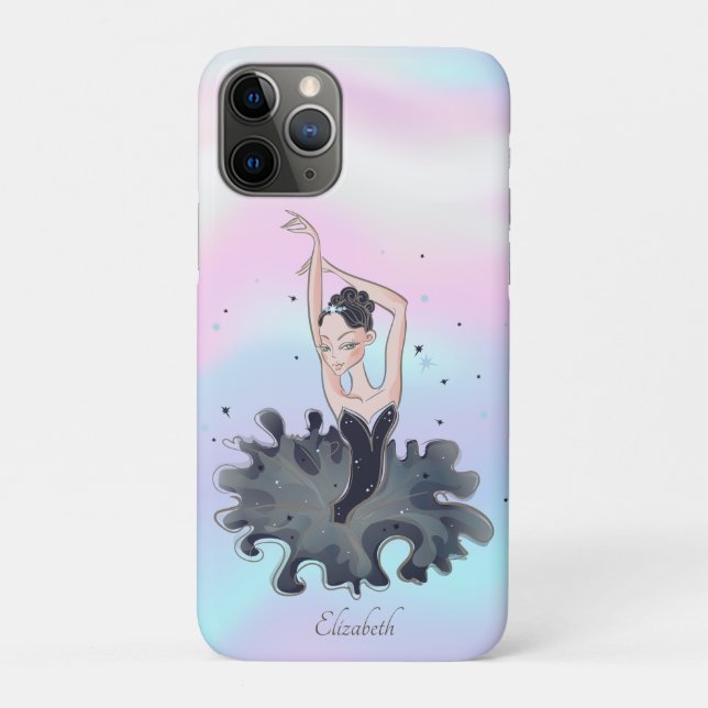 Elegant Girly Ballerina Holographic Case-Mate iPhone Case (Back)
