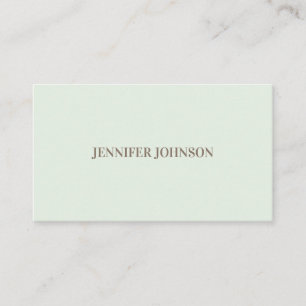 Elegant Girly Day Spa and Salon light green Busine Business Card