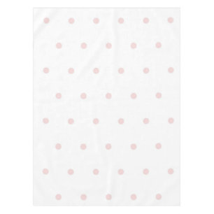 Elegant Girly Pink Polka Dots Pattern Spring Tablecloth