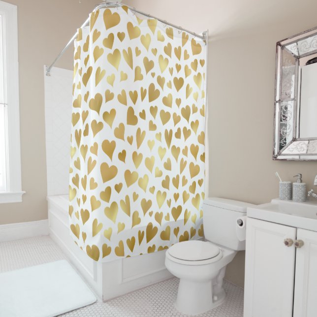 Elegant Glam Gold Hearts Pattern (In Situ)