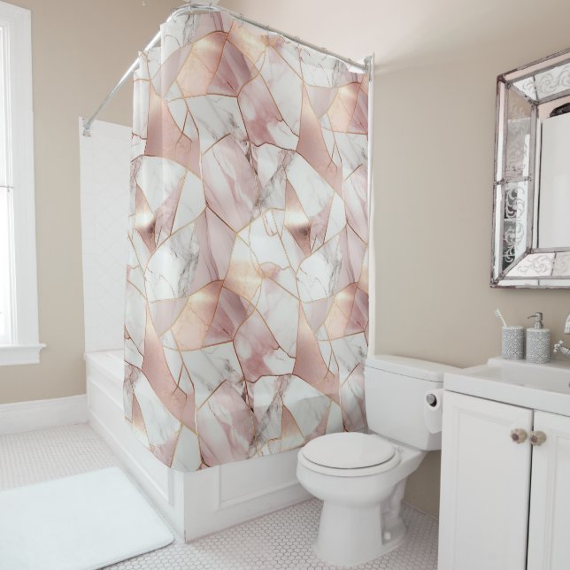 Elegant Glam Rose Gold Agate Marble Pattern  (In Situ)