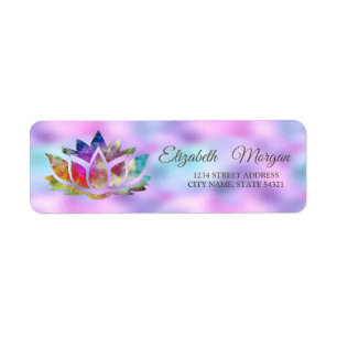 Élégant Glamour Couleurs Lotus Holographique
