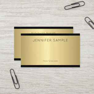 Elegant Glamour Design Modern Gold Trendy Luxury Business Card