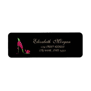 Elegant Glamourous  Address Label-Heel