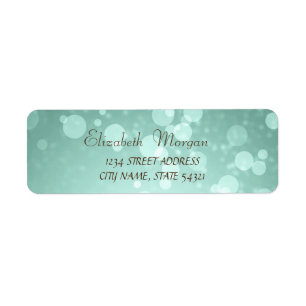 Elegant Glamourous  Bokeh  Address Label