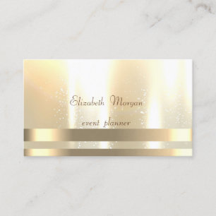 Elegant,Glamourous ,Chic ,Stripes ,Luminous Business Card
