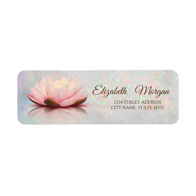 Elegant Glamourous  Lotus Opal Holographic (Front)