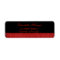 Elegant Glamourous Red  Glittery Address Label
