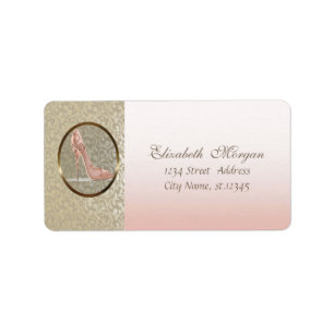 Elegant Glamourous Stylish,Damask,High Heel Label