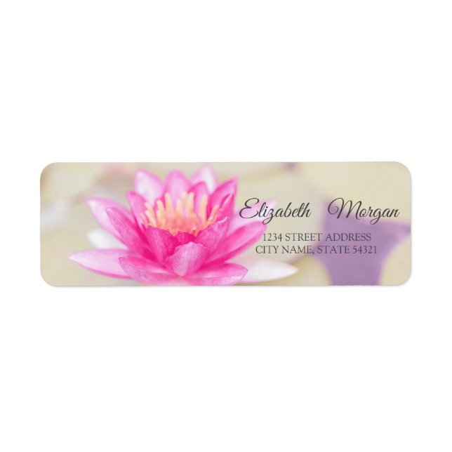 Elegant Glamourous Watercolor Lotus (Front)