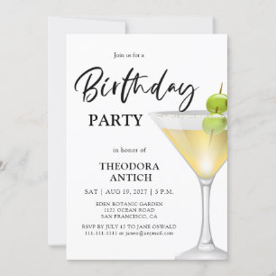 Elegant Glass Birthday Party Invitation