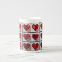  Elegant Glass-Like Red Hearts – Box of Love 💖