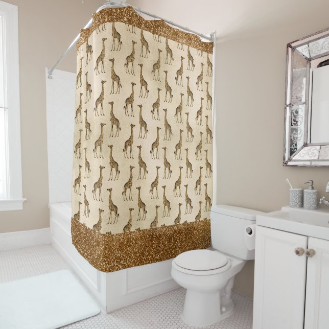 Elegant Glitter Animal Print Vintage Chic Sparkles (In Situ)