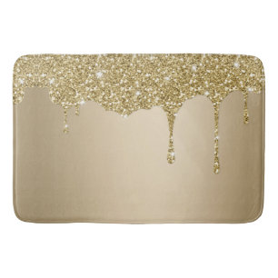 Elegant glitter bath mat