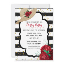 Elegant Glitter Derby Hat Racing Party