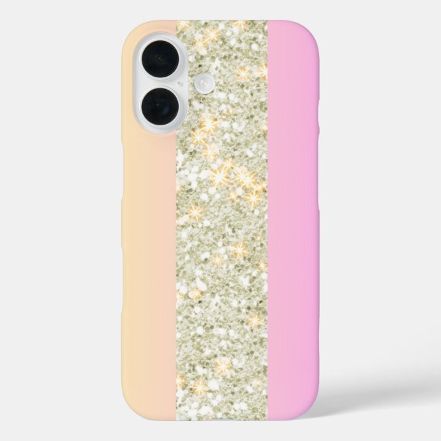 Elegant Glitter Gradient Design iPhone/iPad Case (Back)
