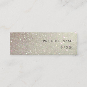 Elegant Glitter Green Pink Aqua Shiny Price Tag