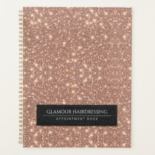 Elegant Glitter Hairdressing Appointment Luxurious Planner