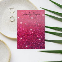 Elegant Glitter Pink Earning Holder