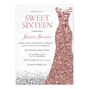 Elegant Sweet 16 Invitations Zazzle Ca