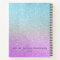 Elegant Glitter Sketchbook Purple Blue