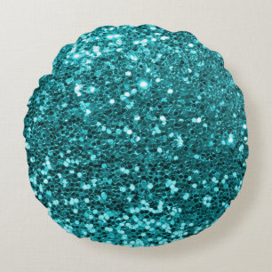 Elegant Glitter Texture design Round Pillow