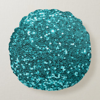 Elegant Glitter Texture design Round Pillow