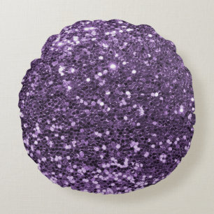 Elegant Glitter Texture design Round Pillow