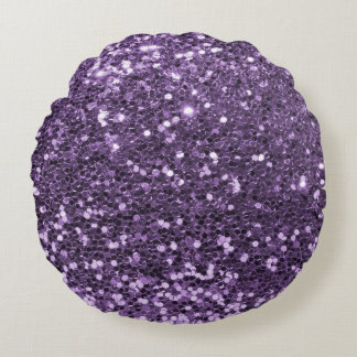 Elegant Glitter Texture design Round Pillow