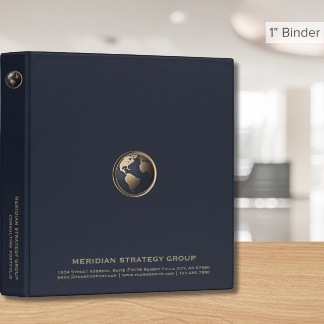 Elegant Globe Logo Consulting Binder (Creator Uploaded)