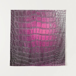 Elegant, glossy, embossed skin leather texture in  tapestry