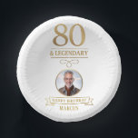 Elegant Gold 80th & Legendary Birthday Paper Plate<br><div class="desc">Elegant Gold 80th & Legendary Birthday Paper Bowls. Celebrate a truly legendary milestone with these elegant 80th birthday party paper bowl. Bold gold-effect text, and a customizable photo and name, this design is perfect for honouring a loved one on their special day. The timeless layout and faux metallic finish give...</div>
