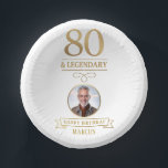 Elegant Gold 80th & Legendary Birthday Paper Plate<br><div class="desc">Elegant Gold 80th & Legendary Birthday Paper Bowls. Celebrate a truly legendary milestone with these elegant 80th birthday party paper bowl. Bold gold-effect text, and a customizable photo and name, this design is perfect for honouring a loved one on their special day. The timeless layout and faux metallic finish give...</div>